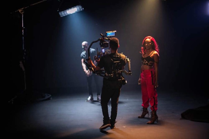 Behind the scenes: stage wide