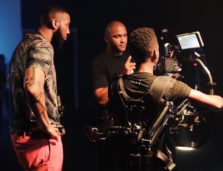 Behind the scenes: steadicam two men