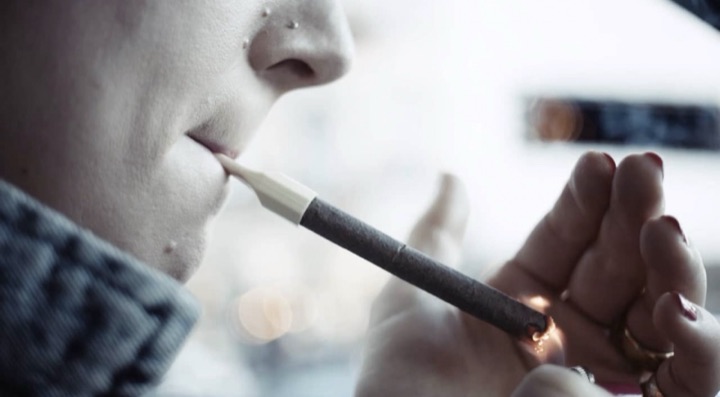 Cigarette closeup