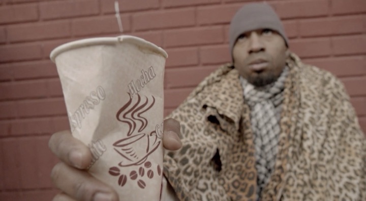 Coffee cup man