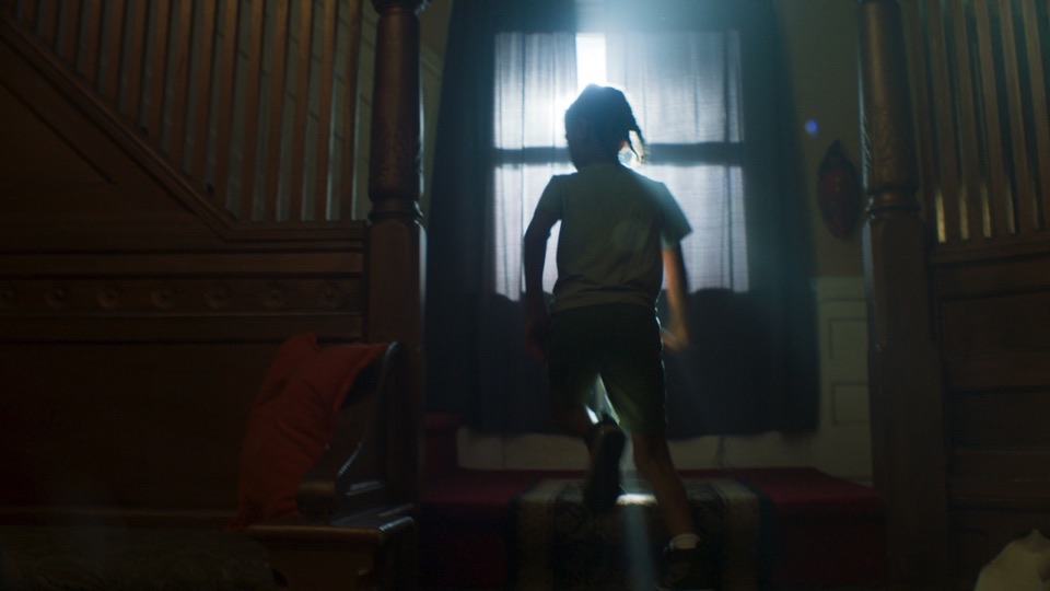 Kid window silhouette