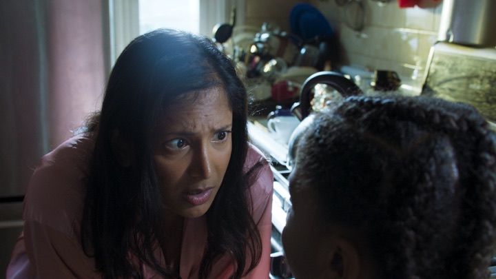 Mother close worried