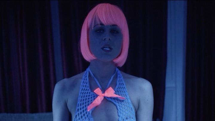 Pink wig portrait