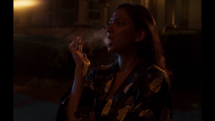 Porch smoke woman