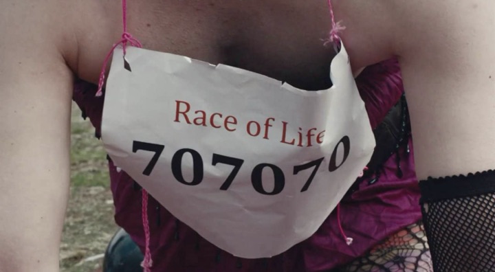 Race number closeup