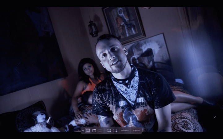 Rapper blue bedroom