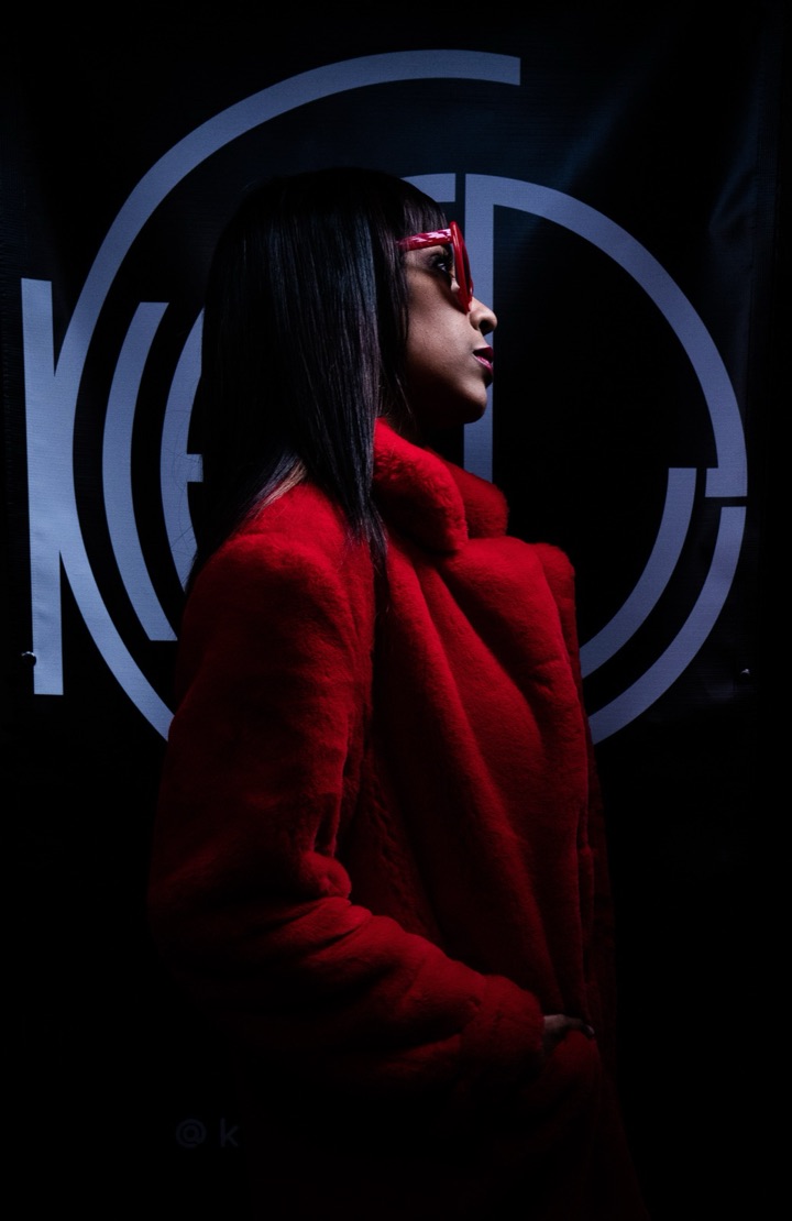 Red coat backdrop