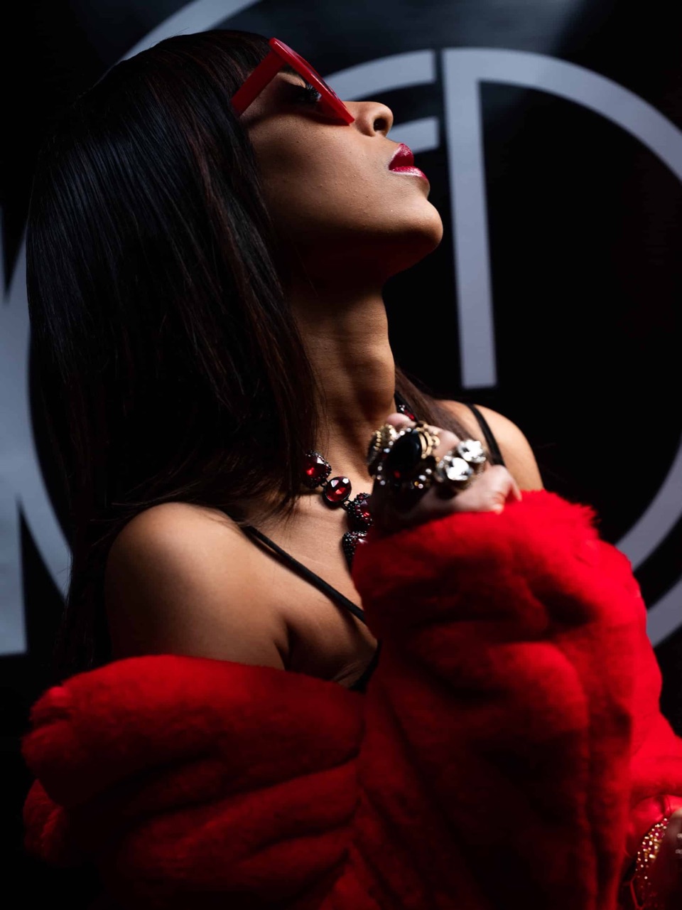 Red coat backdrop