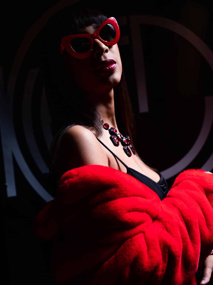 Red coat backdrop