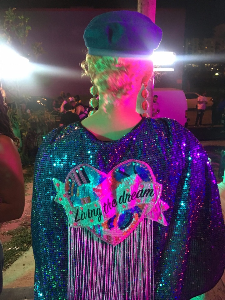 Sparkle jacket portrait